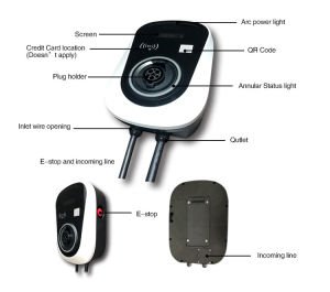 32A EV Şarj İstasyonu 22kW Wifi+App 5m