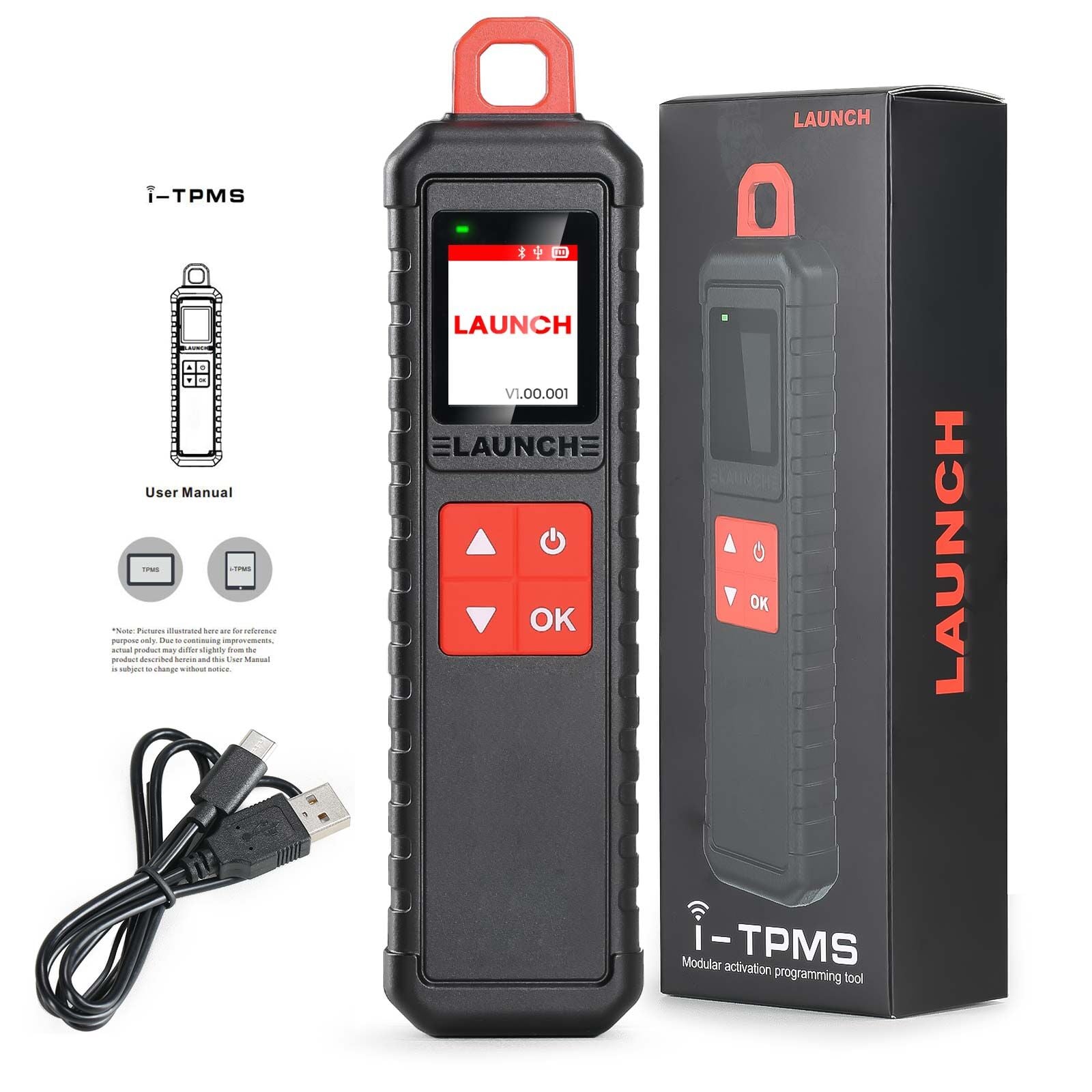 Launch I-TPMS Lastik Basınç Sensörü Test & Tanıtma ve Programlama Cihazı