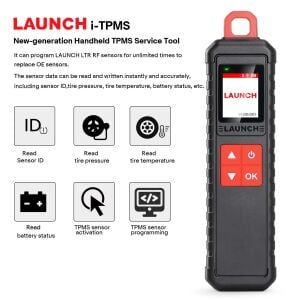 Launch I-TPMS Lastik Basınç Sensörü Test & Tanıtma ve Programlama Cihazı